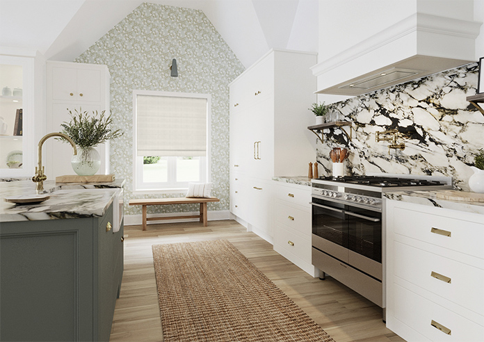 Faux Silk, Natural - Roman Blind - Image 7